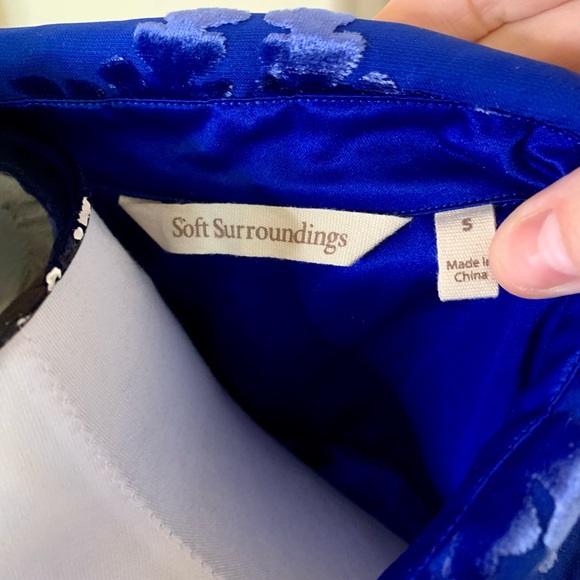 Soft Surroundings womans velvet blouse size small - Picture 6 of 9